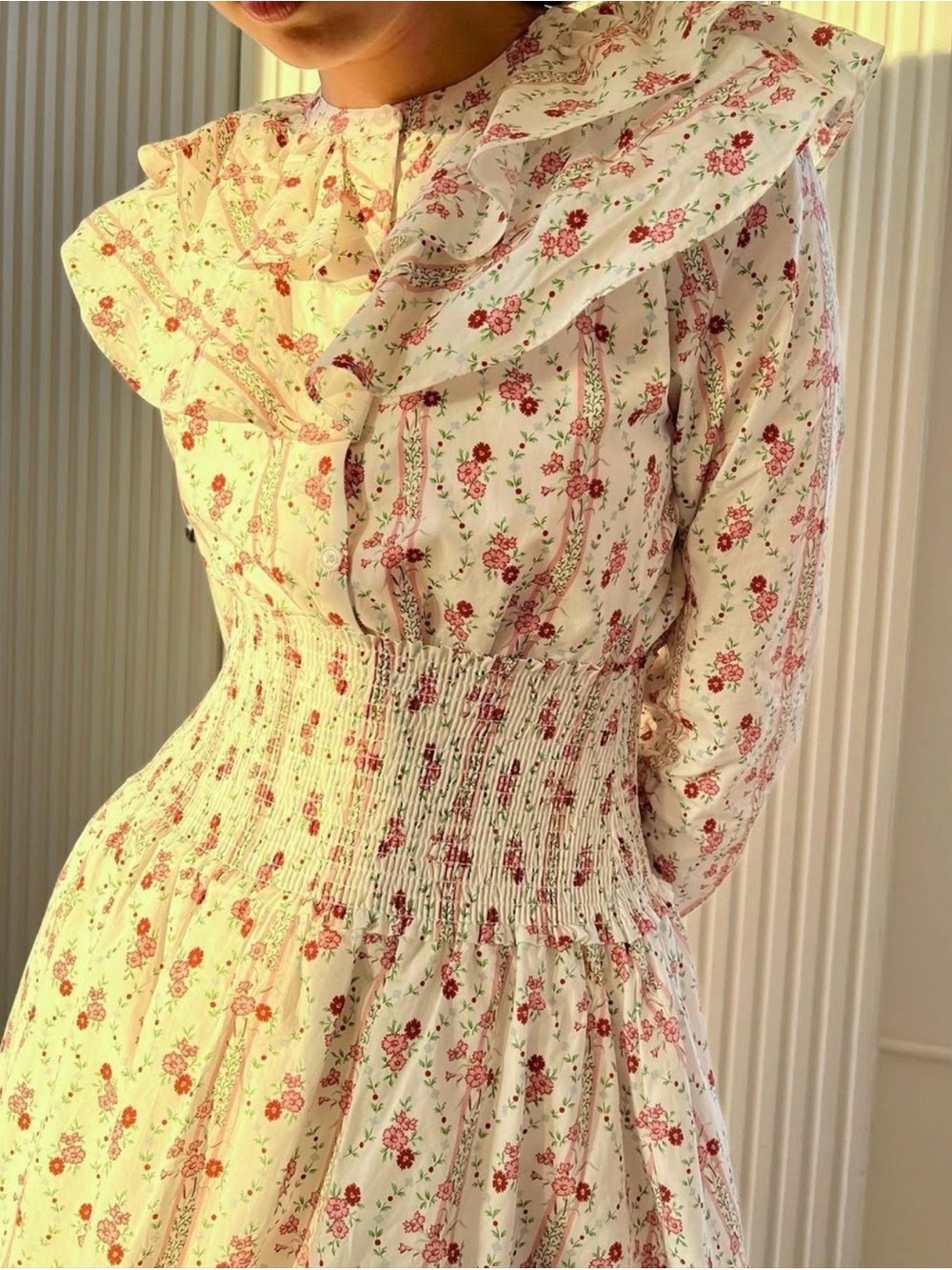 Hill House Home Delphine Floral Nap Skirt Size Medium - Picture 2 of 12